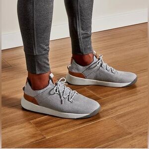 OluKai Nanea Li Gray Brown White Low Top Sneakers Lace Up Textile rubber Sole